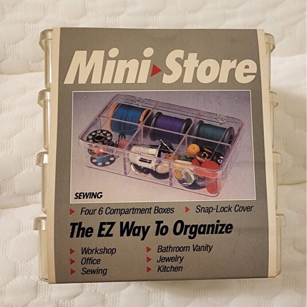 Mini Store 4 6-compartment organizers NWT
